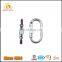 Good Quanlity Safety Petzl steel 25 KN Carabiner and Oval Scraew locking gate Carabiner ,Rock Climbing Carabiner