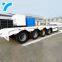 Made in china gooseneck low platform semi low flatbed trailer lowbed truck trailer for sale