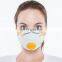 Safety Equipment with Valve White Adaptable FFP2 Protection Dust Nose Mask