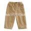 6082/Hot selling little girl's corduroy ruffle slacks kids warm winter casual pants for girls