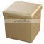 RTS classic simple design foldable square storage pouffe Chair Ottoman/Stool modern style