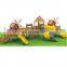 Favorable price children playground wood cheap plastic spiral slide amusement park games JMQ-C216-3