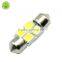 Festoon 4smd 31mm 5050 Car Dome Instrument Light Bulbs License Plate Indicator Lights 6 Colors