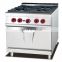 Stainless Steel Commercial Gas 4 Stoves Cooker with Oven