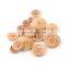 Factory fashion wholesale 4 holes natural crafts wooden button round for clothes/garment/shirt