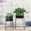 modern Living room floor Rustic Decor iron garden corner stands plant basket rack