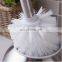 Durable stainless steel toilet brush holder cleaner toilet bowl brush ball shape metal cleaning standing toilet brush holder
