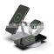 New coming Wireless Charger 5 in 1 Wireless Charging Station with Cellphone Watch and Earbuds