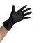 black vinyl/nitrile blend gloves/textured nitrile glove black