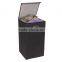 Folding linen laundry hamper Collapsible Clothes Hamper with Magnetic Lid