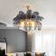 Modern Luxury Ostrich Feather Ceiling Lamps Newest Pendant LED Lights For Living Room Bedroom
