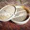 Dumplings and buns large customizable steel bamboo basket steamer with lid hotel restaurant