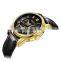 New Luxury Brand Custom Logo Genuine Leather Skeleton Automatic Watch Men Wrist Mechanical Watches