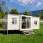 Low price flat pack small cabin prefabricated shipping container home houses