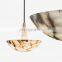 New design modern elegant  natural alabaster chandelier for dining room bedroom living room lighting warm white pendant light