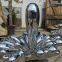 Customized stainless steel sculpture by the manufacturer for water droplet growth metal sculpture