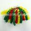 Single Layer Slitting with Stickers Green Polyester Ribbon Curling Bow for decoration