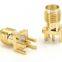 Straight 18ghz PCB edge mount SMA-KE RF female connector