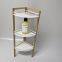 Living Room Kitchen Home Office Wood Shower Corner Shelf  Bamboo Towel Rack Storage Shelf Wooden Bamboo Bathroom Shelf
