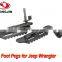 Black Foot Pegs for Jeep Wrangler JK 2007-2015
