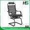 Low price black elastic bungee visitor chair