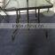 Patio Square Bar Dining Table with garden umbrella and folding chairs