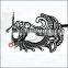 Luxury Elegant Besouro Silver Metal Laser Cut Mask with Rhinestones Crystal