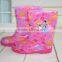 Child boots students water shoes The child in the high-end cartoon high cylinder rubber soled boots