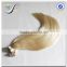 Wholesale high quality white blonde 100% virgin remy human hair double drawn tape hair extensions