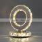 design circle shaped crystal table lamp