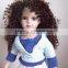 heat resistant synthetic doll long wig