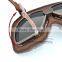 BJ-GT-010 Customized Wholesale Coffee Leather Steampunk Motorbike Glasses