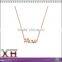 New Design 14K Rose Goldplated Hashtag Love Necklace Wholesale