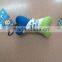 Blue Bone Shaped Dog Toy Plush Dog Chew Toy Water Floating Toy