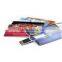 plastic credit card usb flash drive with logo