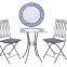 2016 cheap tables and chairs for events-5pc folding outdoor mosaic club set
