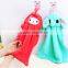 Lovely Kids Nursery Hand Towel Cartoon Animal Kitchen Bath Hanging Wipe Towel