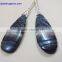 Blue Tiger Eye 13*38 Long Pear with carving, Pair 100% Natural gemstones AAA Quality product Hand made in India