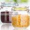 Airtight tea sugar coffee fruit glass storage jar with tap for kitchen