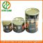 2015 competitive price illy coffee tin can with transparent lids