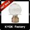 KYOK 2016 faceted ball clear crystal glass curtain finials,fashion best quality curtain finials,home decoration accessories