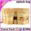 Yason clear pvc zipper bag zip seal bag plastic ziplock food bag