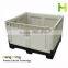 Plastic folding crate