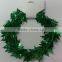 HOT SALE 9 Feet Metallic PVC Green Christmas Stars Wire Tinsel Garland