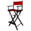 Director's Chair Seat Stool - 30" Tall Black Wood Choose Canvas