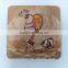Promotional glass drink rubber base cup pad coaster