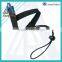 Fashion design hook loop PU logo carabiner tool lanyard two hooks lanyard