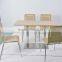 Zebra-Stripe Restaurant Dining Chairs and Tables (FOH-NCP7 (4))