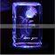 3d etched crystal laser engraving gifts glass cube