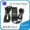 Dual voltage output 12v 2a 5v 2a 4 pin din power adapter